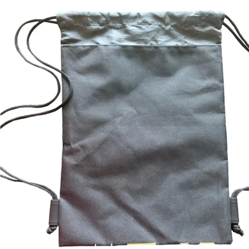 NWOT - Disney Drawstring Bag. Black with Gold Mickey Mouse